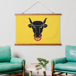 Tapiz Con Marco De Madera Wall Tapestry with flag of Uri, Switzerland