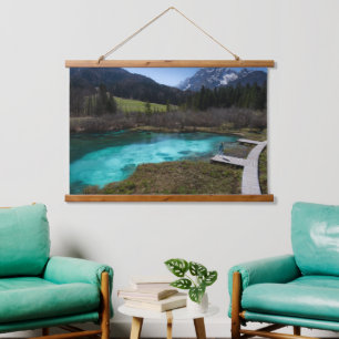 Tapiz Con Marco De Madera Wanderlust en Zelenci, Eslovenia