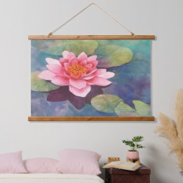 Tapiz Con Marco De Madera Waterlily