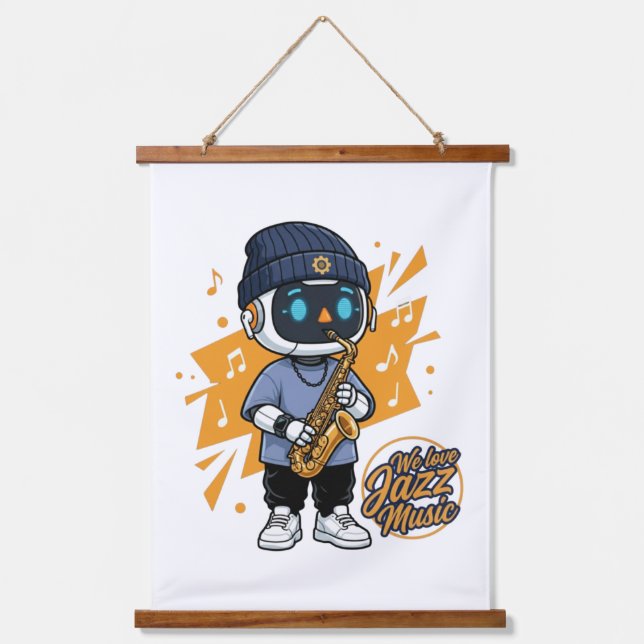 Tapiz Con Marco De Madera We Love Jazz (Anverso)