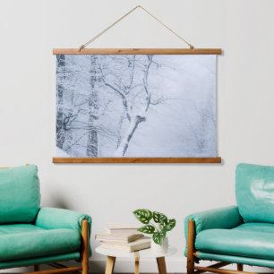 Tapiz Con Marco De Madera Whiteout