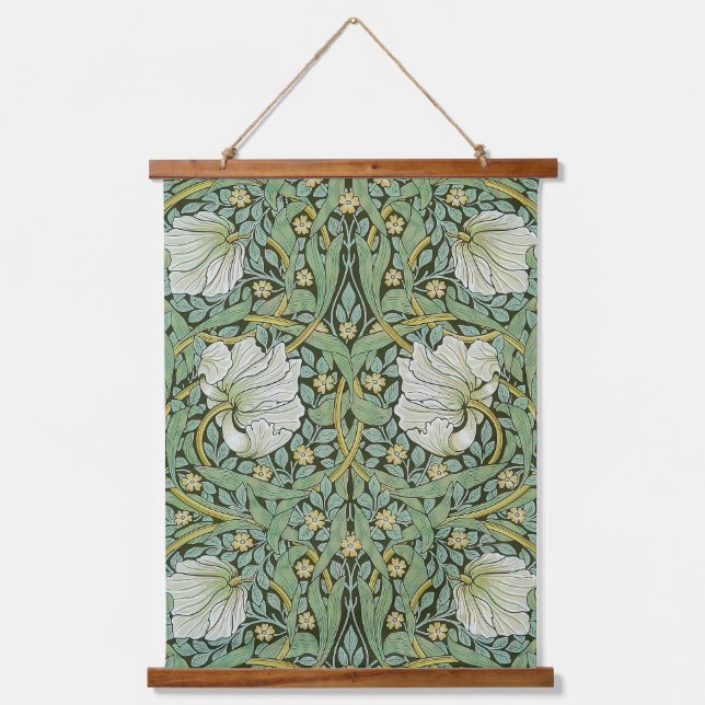 Tapiz Con Marco De Madera William Morris - Pimpernel (Anverso)