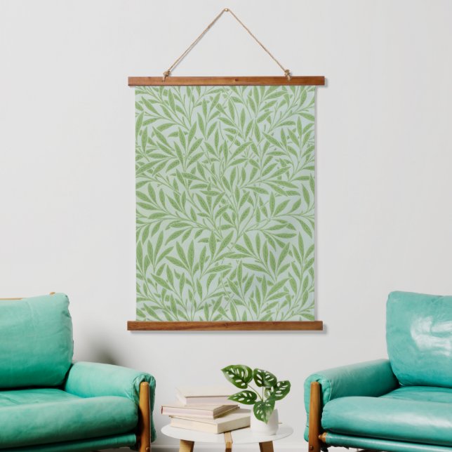 Tapiz Con Marco De Madera William Morris Willow Flower Classic (Sala de estar)