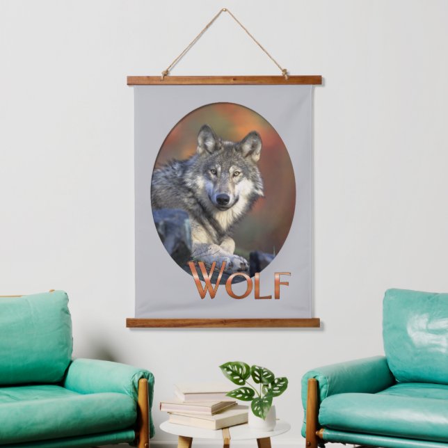 Tapiz Con Marco De Madera Wolf Lovers (Sala de estar)