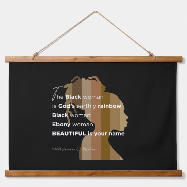 Tapiz Con Marco De Madera Wood Topped Wall Tapestry (Anverso )