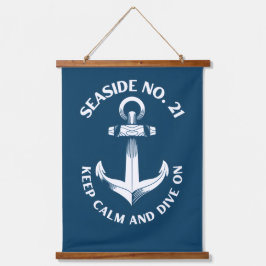 Tapiz Con Marco De Madera wood topped wall tapestry