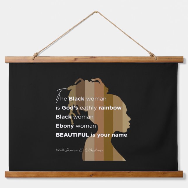 Tapiz Con Marco De Madera Wood Topped Wall Tapestry (Anverso )