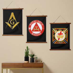 Tapiz Con Marco De Madera Yorkrite Mason