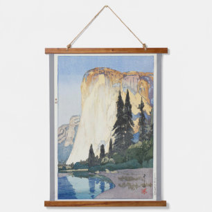 Tapiz Con Marco De Madera Yosemite, El Capitan, Hiroshi Yoshida