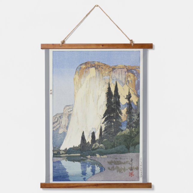 Tapiz Con Marco De Madera Yosemite, El Capitan, Hiroshi Yoshida (Anverso)