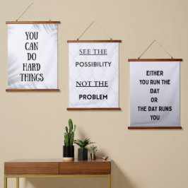 Tapiz Con Marco De Madera you can do hard things