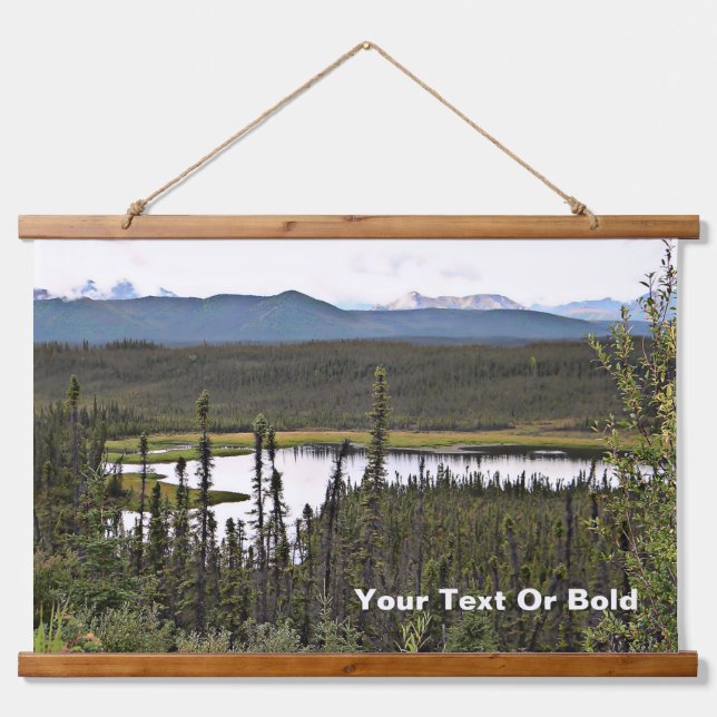 Tapiz Con Marco De Madera Yukon Pond (Anverso )