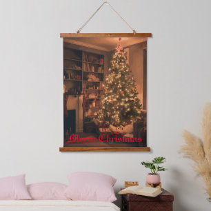 Tapiz Con Marco De Madera Yuletide Charm