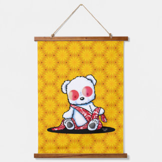 Tapiz Con Marco De Madera Zen Polar Bear KiniArt