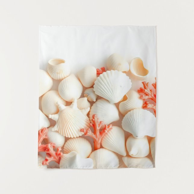 Tapiz conchas de colores pastel (Anverso)