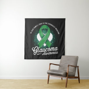 Tapiz Conciencia del glaucoma de la medicina