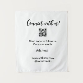 Tapiz Conectar con nosotros escanear código QR agregar c