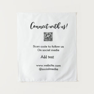 Tapiz Conectar con nosotros escanear código QR agregar c