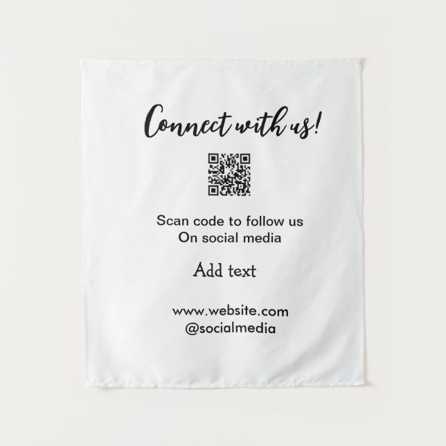 Tapiz Conectar con nosotros escanear código QR agregar c (Anverso)