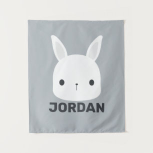 Tapiz Conejito Bonito con Nombre Personalizado