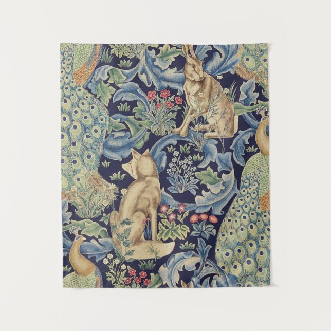 Tapiz Conejo forestal William Morris (Anverso)