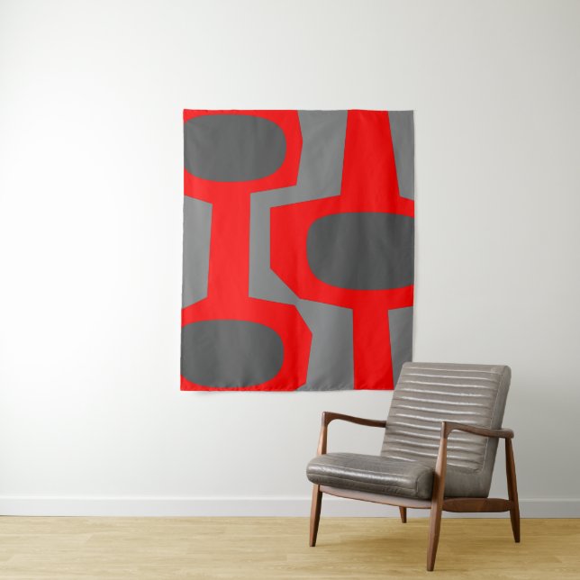 Tapiz CONEXIÓN DE LA PARED DE TAPESTRÍA Moderna A Mediad (In situ)