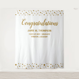 Tapiz Confeti Personalizado Felicitaciones Graduado