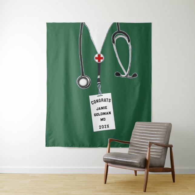 Tapiz Congratos de graduación de la Escuela de Medicina  (In situ)