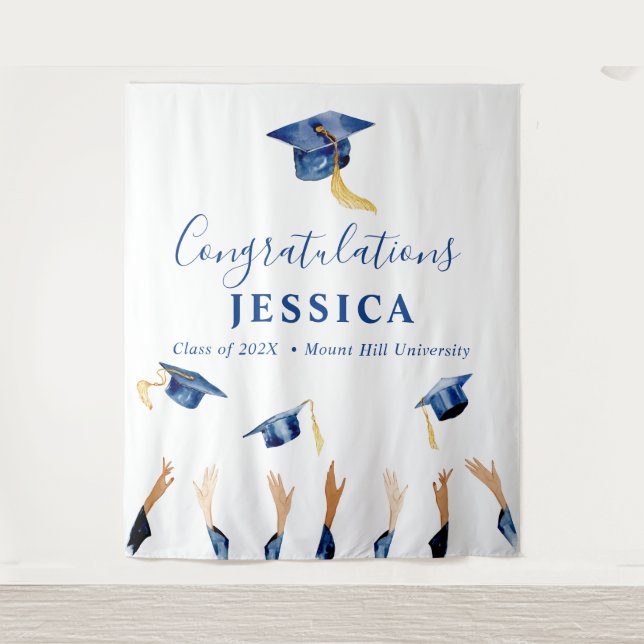 Tapiz Congratualation Graduate Backdrop stand (Anverso)