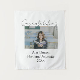 Tapiz Congratulations photo graduate name university yea