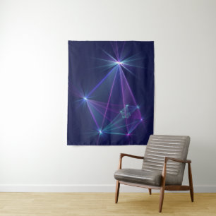 Tapiz Constelación, Arte Fractal de Fantasía Abstracta