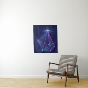 Tapiz Constelación, Arte Fractal de Fantasía Abstracta