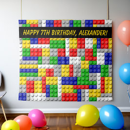 Tapiz Construir ladrillos en bloques Niños Fondo de la f