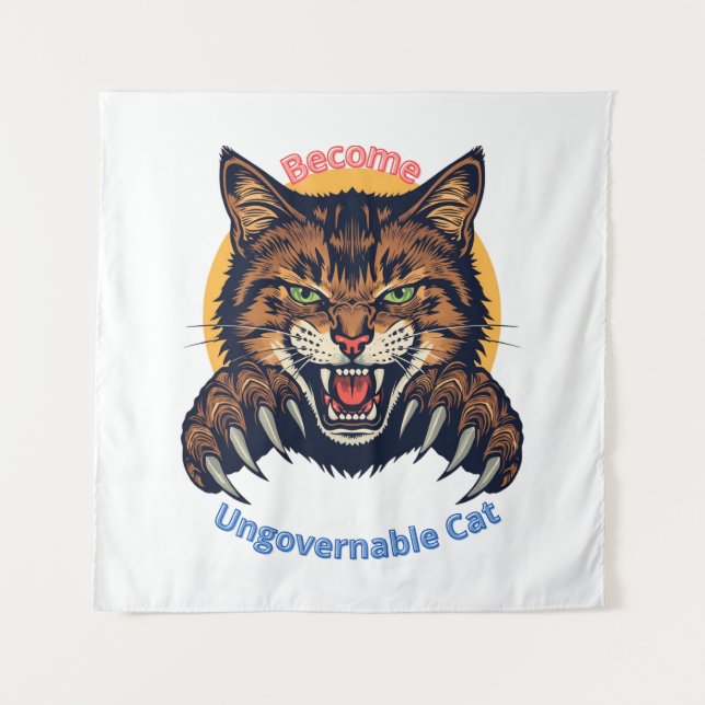 Tapiz Conviértete en Gato Ingobernable (Anverso)