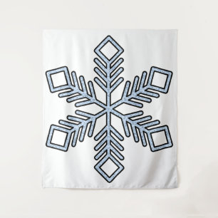Tapiz Copo de Nieve Brillante - Ramas Azul Bebé