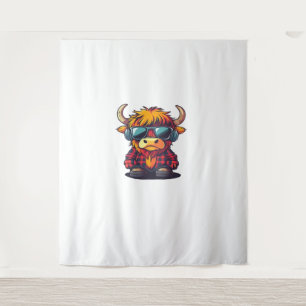 Tapiz Coquette Highland Cow Bubblegum Tshirt Design, Hol