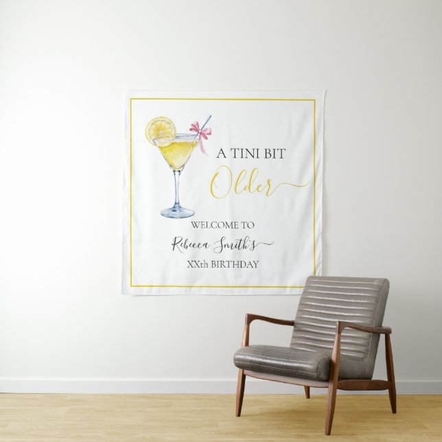 Tapiz Coquette lemon cocktail A tini bit Older birthday (In situ)