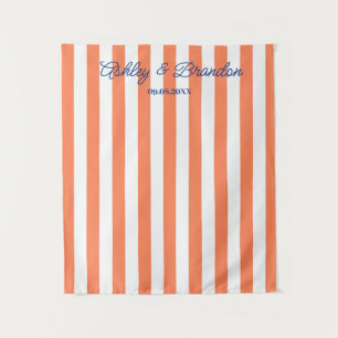 Tapiz Coral Naranja Cabana Raya Bodas Personalizadas