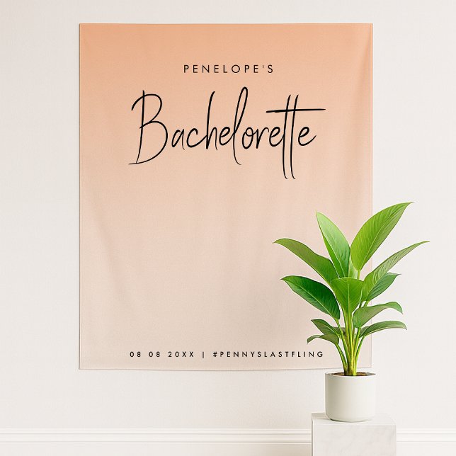 Tapiz Coral Ombre | Fondo fotográfico de Bachelorette Pa (Subido por el creador)