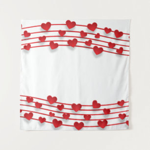 Tapiz Corazón del fondo del corazón del marco