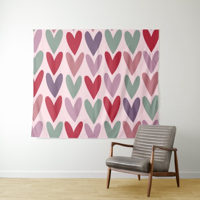 Tapiz Corazones 5 (In situ (horizontal))