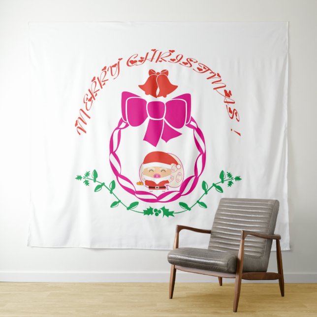 Tapiz Corona de Navidad (In situ (horizontal))