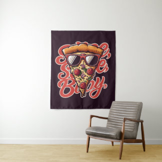 Tapiz Corta, rebanada, bebé. Pizza