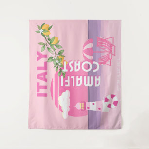 Tapiz Costa Amalfitana, Viaje Preppy, Rosa