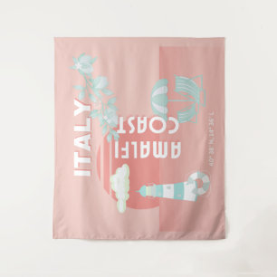 Tapiz Costa de Amalfi, Arte de Viaje, Pastel