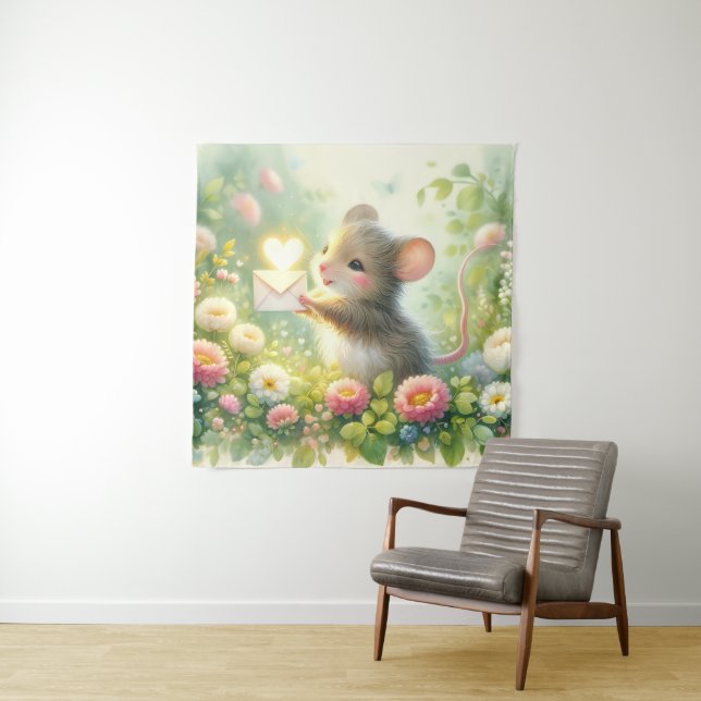 Tapiz Cottage Mouse Love Letter Meadow (In situ (horizontal))