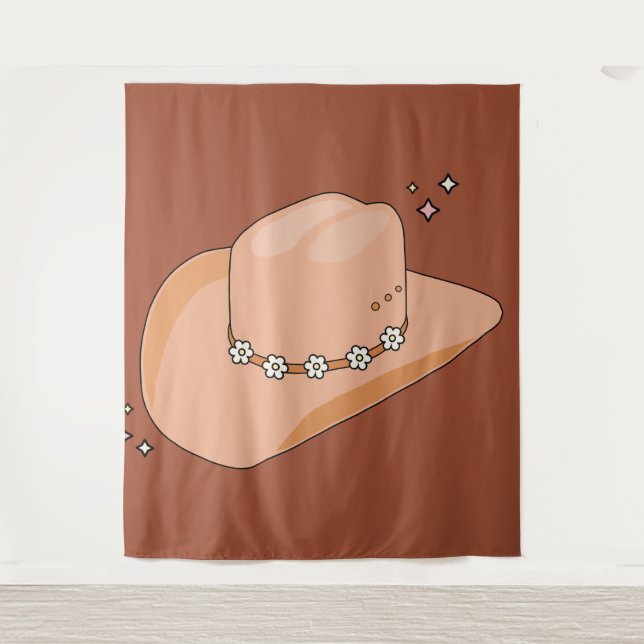 Tapiz Cowboy Gorra Rust Terracotta (Anverso)