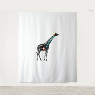 Tapiz Cráneo De Azúcar Curso Giraffe Mexicana Halloween