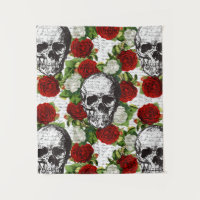 Cráneos y rosas