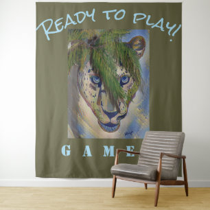 Tapiz Crea tu propia camiseta de leopardo tigre de unive